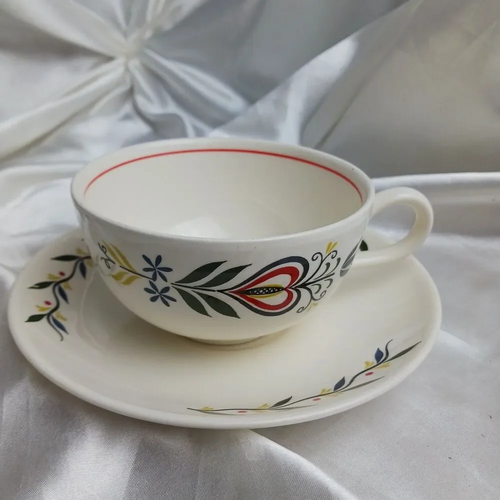 Homer Laughlin Rhythm American Provincial Cup & Saucer